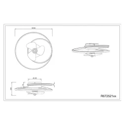 LED-ventilator Umea, krom, DC, støjsvag, Ø 50 cm, CCT, fjernbetjening
