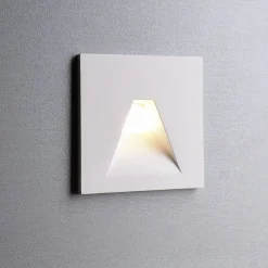 LED-vægindbygningslampe SET Alwaid, hvid 8 x 8 cm vinkel 2.700 K
