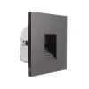 LED-vægindbygningslampe SET Alwaid sort 8 x 8 cm niveau 2.700K