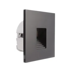 LED-vægindbygningslampe SET Alwaid sort 8 x 8 cm niveau 2.700K