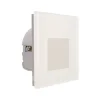 LED-vægindbygningslampe SET Alwaid, matteret glas, 8 x 8 cm, 2.700 K