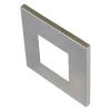 LED-vægindbygningslampe Wall F, grå, 0,9 W, 7,5 x 7,5 cm