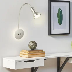 LED-væglampe 2178012 dobbelt switch, mat nikkel