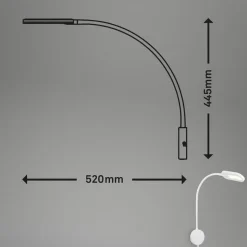 LED-væglampe 2177016 med dæmper, hvid
