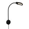LED-væglampe 2177015 med dæmper, sort
