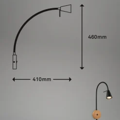 LED-væglampe 2180015 med trædetalje