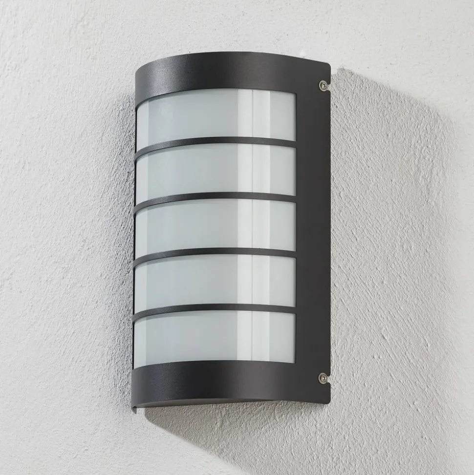 LED-væglampe Aqua Marco Stål antracit Raster Sensor