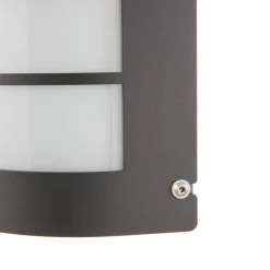 LED-væglampe Aqua Marco Stål antracit Raster Sensor