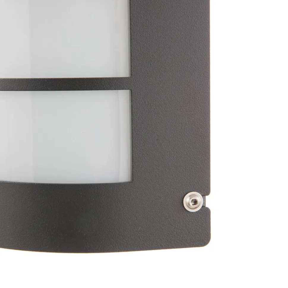 LED-væglampe Aqua Marco Stål antracit Raster Sensor