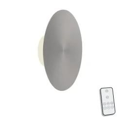 LED-væglampe batteri Puntua Ø 25 cm grå