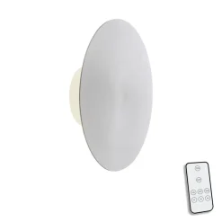 LED-væglampe batteri Puntua Ø 25 cm aluminium