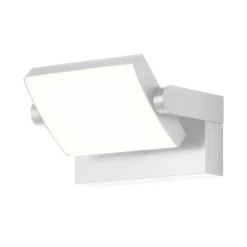 LED-væglampe CMD 9110, hvid, bredde 21 cm, metal, IP54