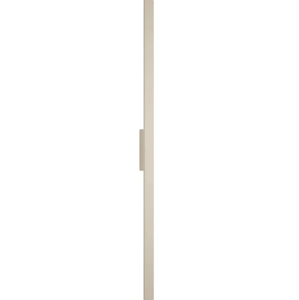 LED-væglampe Demi L, sand, aluminium, højde 144 cm, IP54