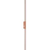 LED-væglampe Demi L, teglrød, aluminium, højde 144 cm, IP54