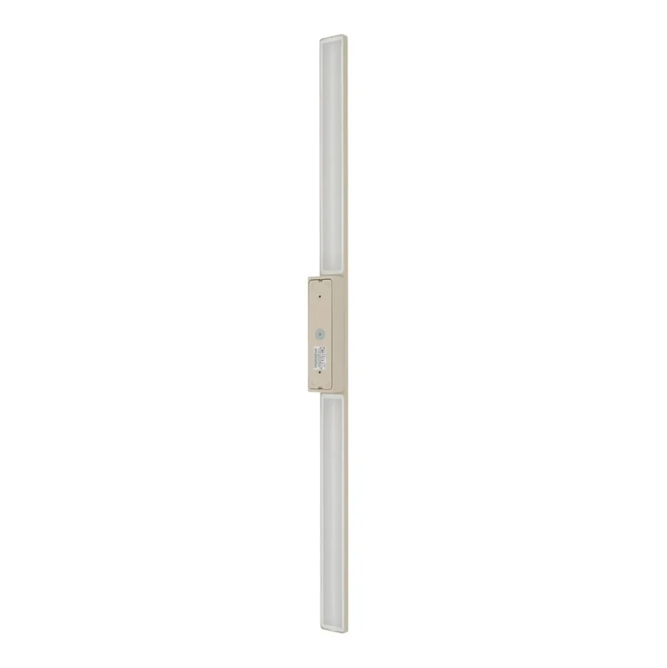 LED-væglampe Demi M, sand, aluminium, højde 100 cm, IP54