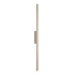 LED-væglampe Demi M, sand, aluminium, højde 100 cm, IP54