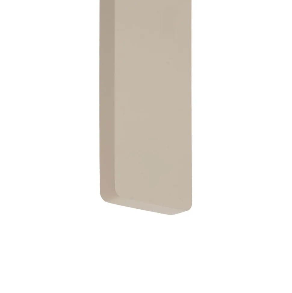 LED-væglampe Demi M, sand, aluminium, højde 100 cm, IP54
