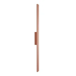 LED-væglampe Demi M, teglrød, aluminium, højde 100 cm, IP54