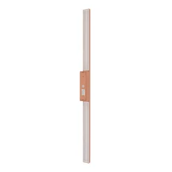 LED-væglampe Demi M, teglrød, aluminium, højde 100 cm, IP54