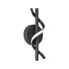 LED-væglampe Eunice, bredde 12 cm, sort, metal