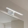 LED-væglampe Gallery kromfarvet metal bredde 41,5 cm IP44