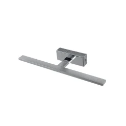 LED-væglampe Gallery kromfarvet metal bredde 41,5 cm IP44