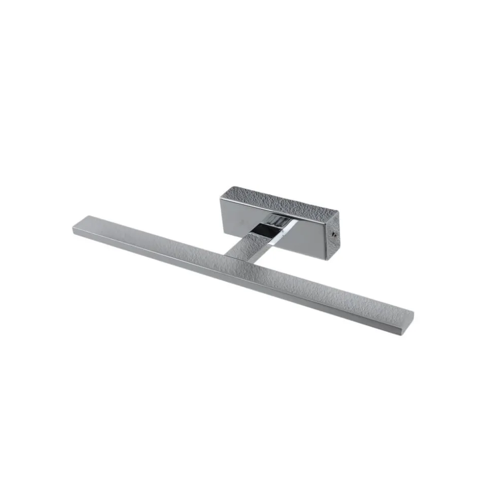 LED-væglampe Gallery kromfarvet metal bredde 41,5 cm IP44