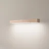LED-væglampe i træ Teo, fyr, 46 cm, 3000 K