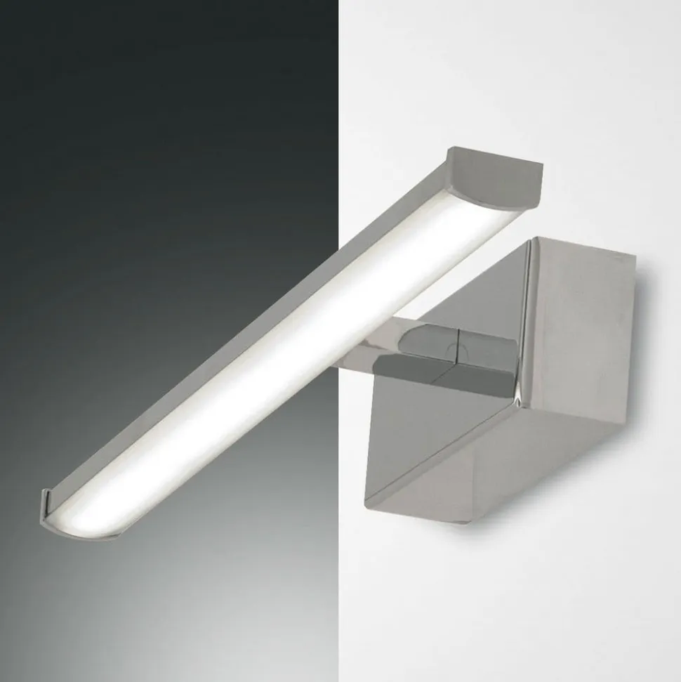 LED-væglampe Nala, krom, bredde 30 cm