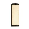LED-væglampe Nile, højde 36 cm, sort, stål, IP44