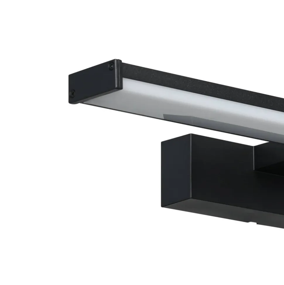 LED-væglampe Pandella 1, længde 40 cm, sort, aluminium