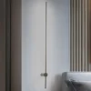 LED-væglampe SABER, olivengrøn, højde 120 cm, metal 4.000 K
