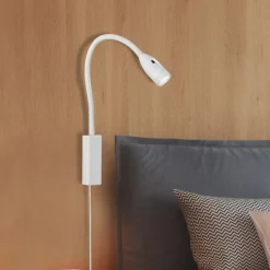 LED-væglampe Sten, hvid, højde 61 cm, gestusstyring