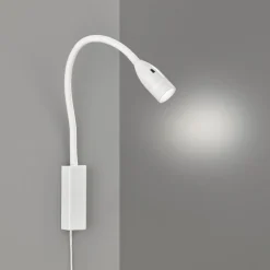LED-væglampe Sten, hvid, højde 61 cm, gestusstyring