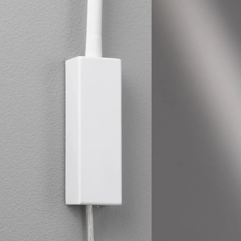 LED-væglampe Sten, hvid, højde 61 cm, gestusstyring