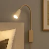 LED-væglampe Sten, sandfarvet, højde 61 cm Gestestyring