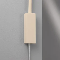 LED-væglampe Sten, sandfarvet, højde 61 cm Gestestyring