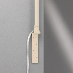 LED-væglampe Sten, sandfarvet, højde 61 cm Gestestyring