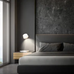LED-væglampe Tari, hvid, CCT, touchdæmper, USB
