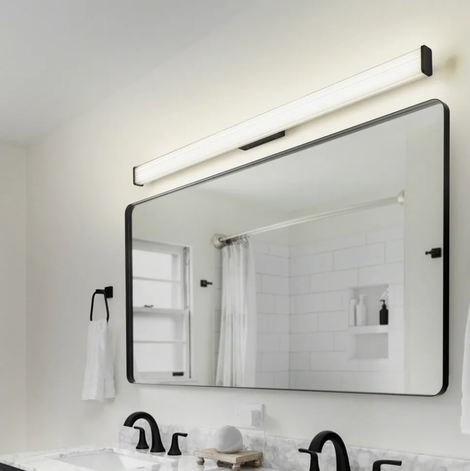 LED-væglampe til badeværelset Alla IP44 120 cm sort