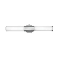 LED-væglampe til badeværelset Facet Dual, krom, 2 lyskilder, bredde 66 cm