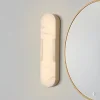 LED-væglampe til badeværelset Opaline Højde 50 cm guldfarvet metal/harpiks