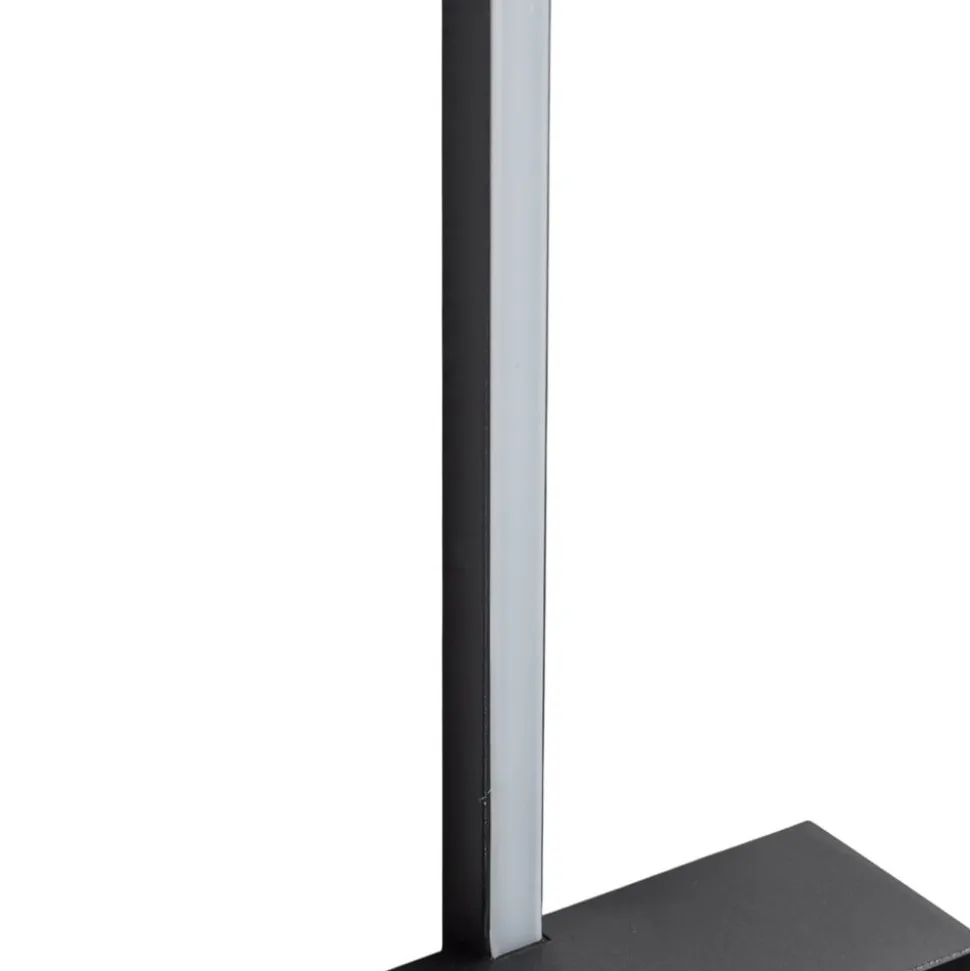 LED-væglampe Vision, højde 30 cm, metal, sort, 3.000 K