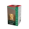 LED-vokslys creme Lysfarve rav Højde13cm