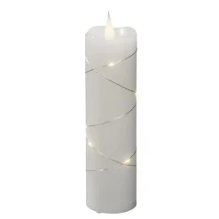 LED-vokslys hvid Lysfarve varm hvid 17,8 cm