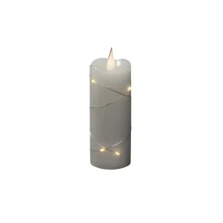 LED-vokslys hvid Lysfarve varm hvid 12,7 cm