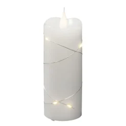 LED-vokslys hvid Lysfarve varm hvid 12,7 cm