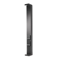 Lerna LED-gadelampe, højde 100 cm, CCT, grå, stikkontakter