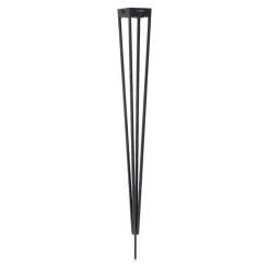 Les Jardins LED-solcellelampe Tinka, grå, 90 cm, jordspyd