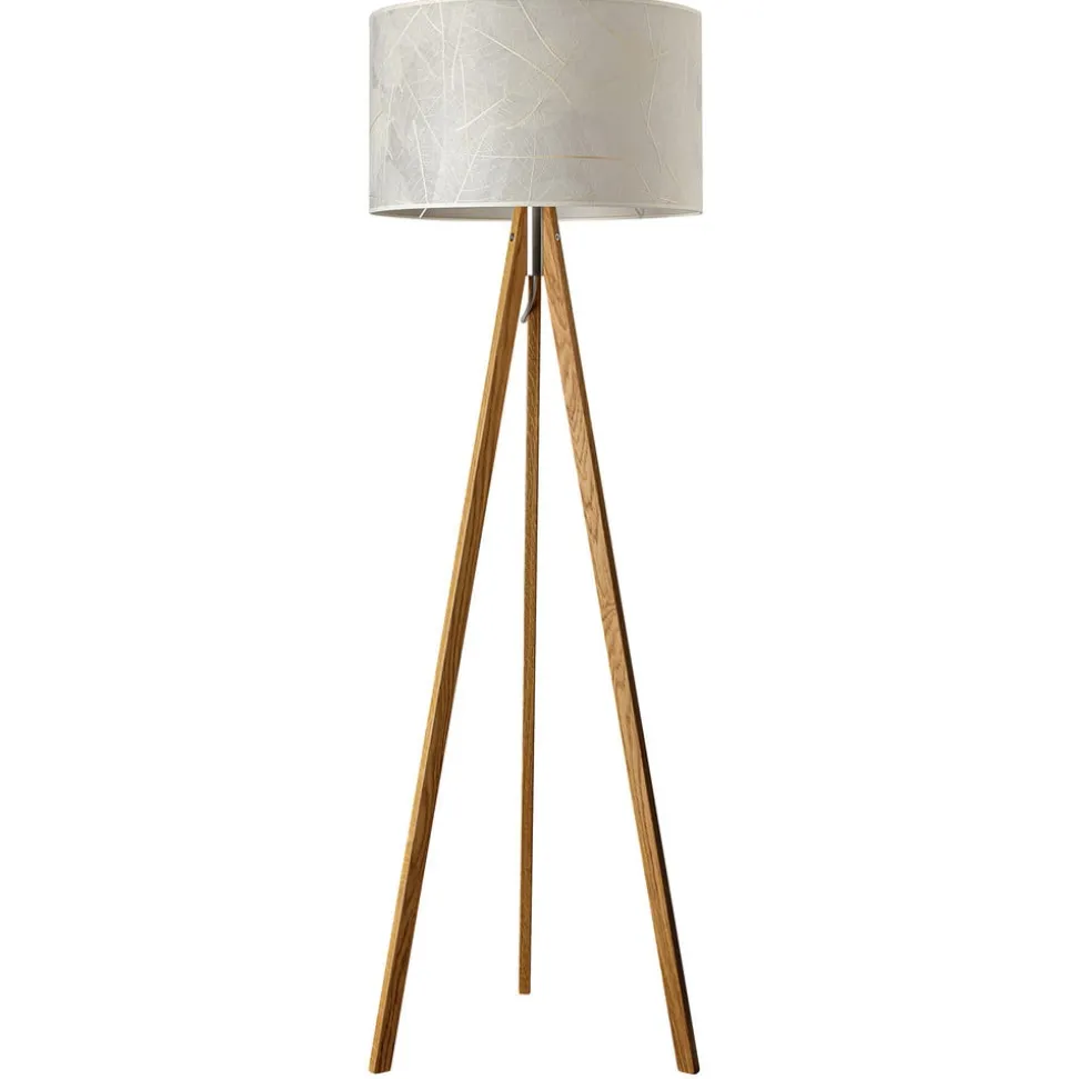 LeuchtNatur Ligno gulvlampe, eg/blade